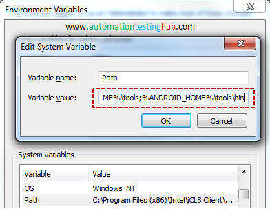 Setup Android Environment Variables - Modifying Path Variables