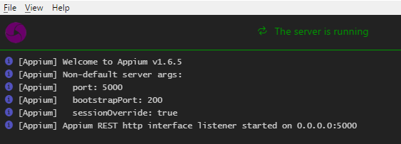 Appium Desktop Parallel Execution - Second Server Instance Started