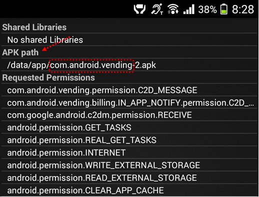 under APK path find the appPackage name