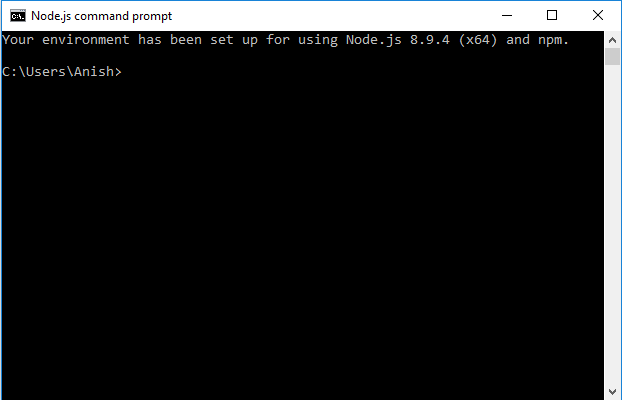 Node.js Command Prompt