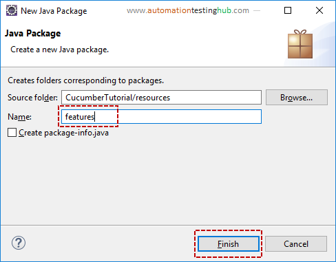 Add package for features in eclipse project