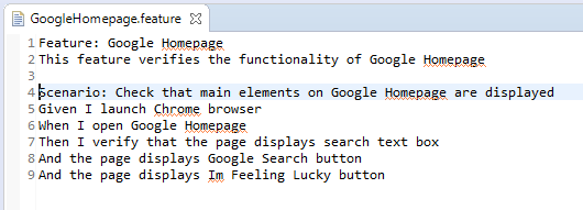 Cucumber BDD - First Scenario