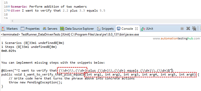 Double number represented as integer by Cucumber