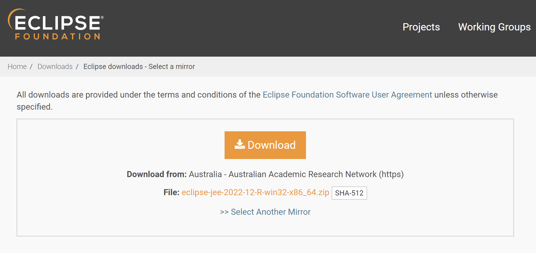 Download Eclipse for Java