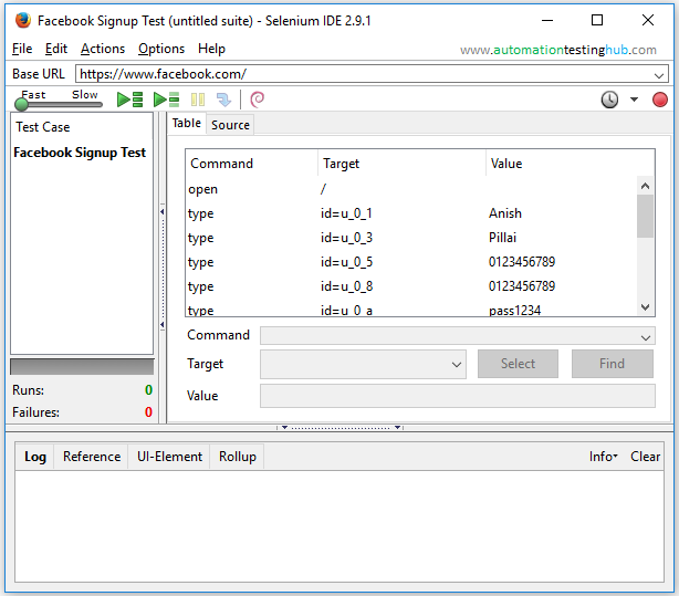 Open existing script in Selenium