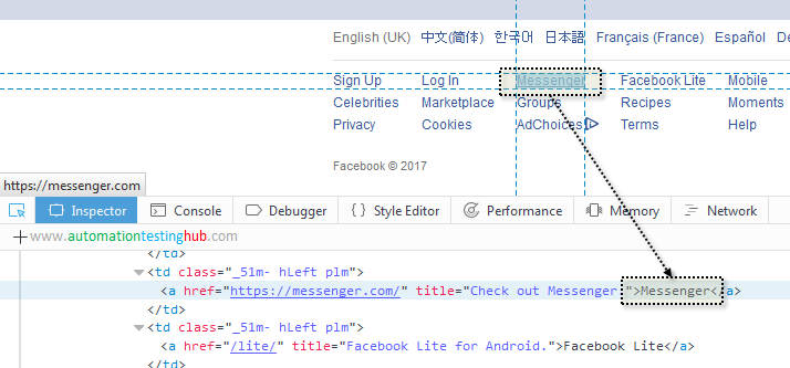 Selenium IDE - Locate element by Link