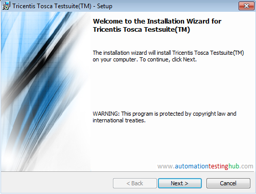 Tosca Trial version Install - Setup