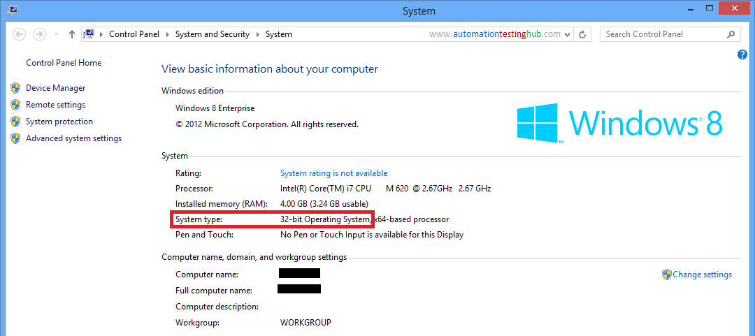 Windows 8 : 32-bit or 64-bit